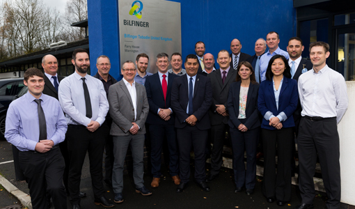 The Bilfinger Tebodin team celebrate a successful first year at their Warrington offices